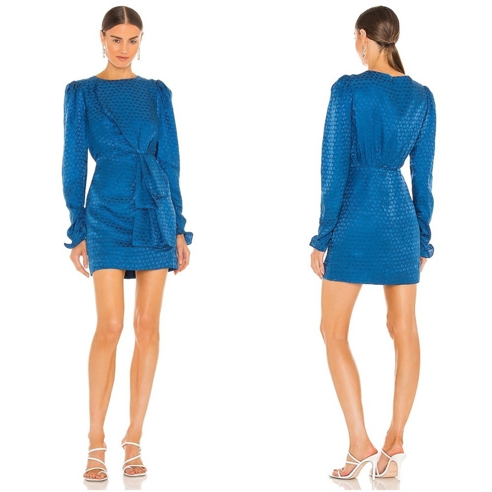 SALONI Debbie Dress In Monarch Blue